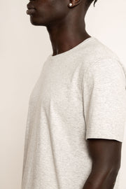 Mister Bladin Grey Australian made ethical sustainable organic cotton mens tshirt tailored slim fit