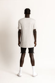Mister Bladin Grey Australian made ethical sustainable organic cotton mens tshirt tailored slim fit